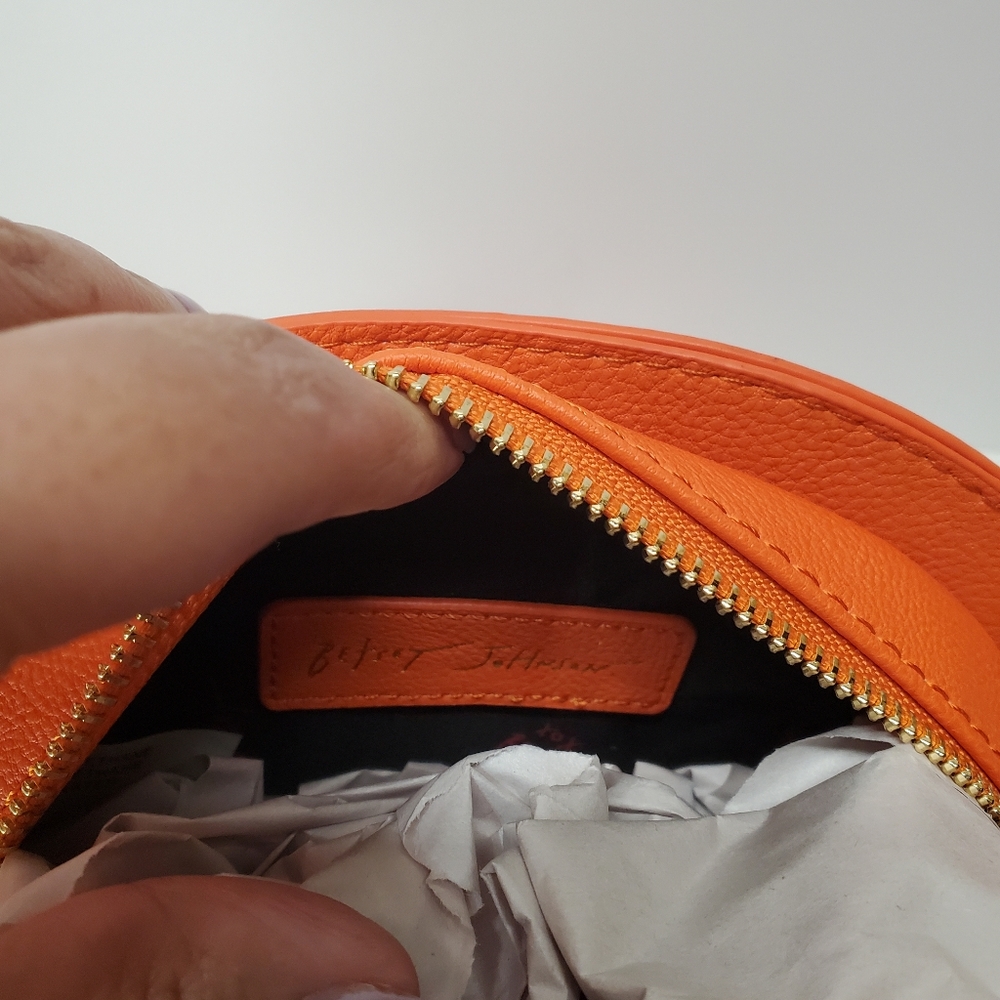 Betsey Johnson Halloween π pumpkin crossbody bag kitsch - Picture 6 of 7